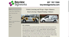 Desktop Screenshot of bayviewsignworks.com